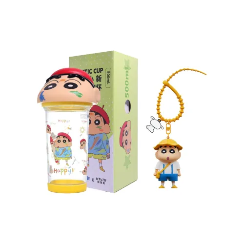 X3COMMUNE Креативный Мультяшный Карандаш SHIN Chan Персонажи Платье Вверх Плюшевый Чашка для воды Combo Set Подвески аниме-тематики