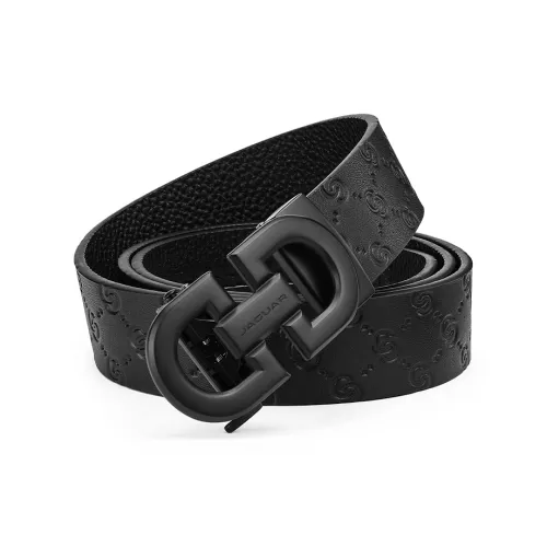 JAGUAR Ремни из коровьей кожи Мужской Черный Ширина 3,5 см