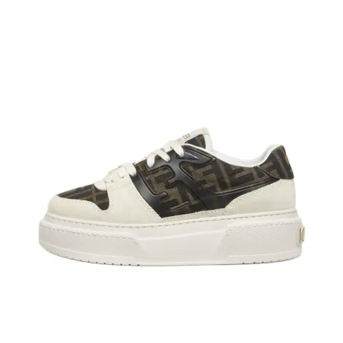 FENDI Match Low Топ Повседневная обувь 5 см Женская Белый Зеленый