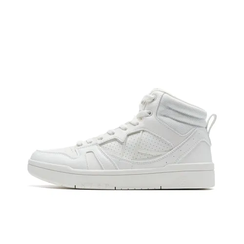 XTEP MAXX LITE Устойчивые к истиранию Высокие Кроссовки для скейтбординга Женские Парусный белый