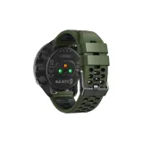 Официальный - Армейский зеленый с черным [Двухцветный силиконовый ремешок]