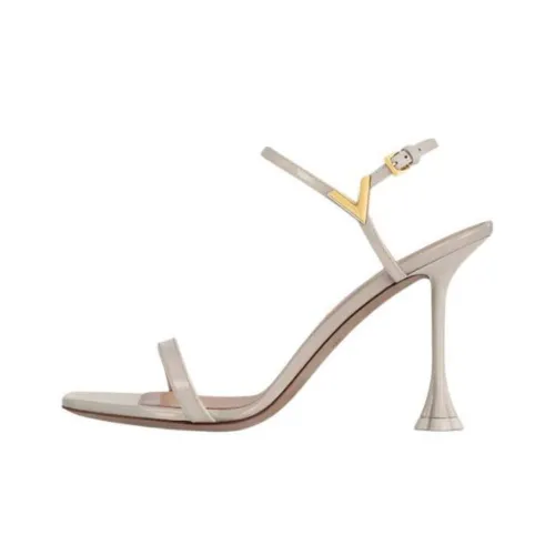 LOUIS VUITTON Blossom One Strap Sandals 9,5cm Women's Gray LOUIS VUITTON Blossom One Ремешок Сандалии 9,5 см Женские Серый