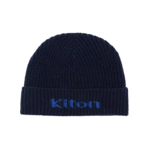 KITON Кашемир Шапки-бини Мужской Морской Синий