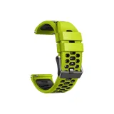 Официальный - Зеленый с Черным [Двухцветный силиконовый ремешок]