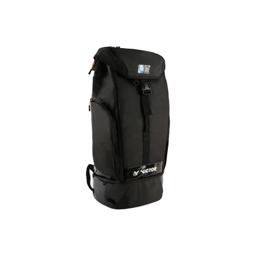 VICTOR Сумки для бадминтонных ракеток 6 шт. в упаковке спортивный стиль рюкзак черный унисекс индивидуальное отделение для обуви