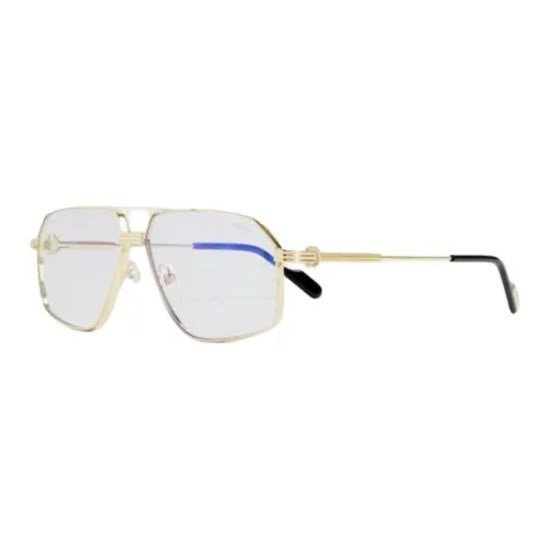 Cartier Титан Черная пластина Aviator оправы для очков мужской золотой