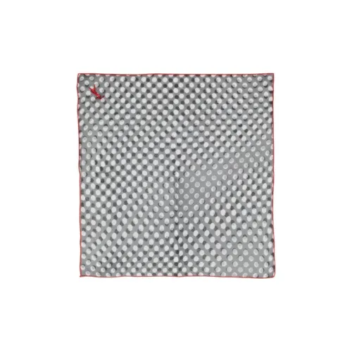 SAINT LAURENT Шелковые шарфы Мужской Серый