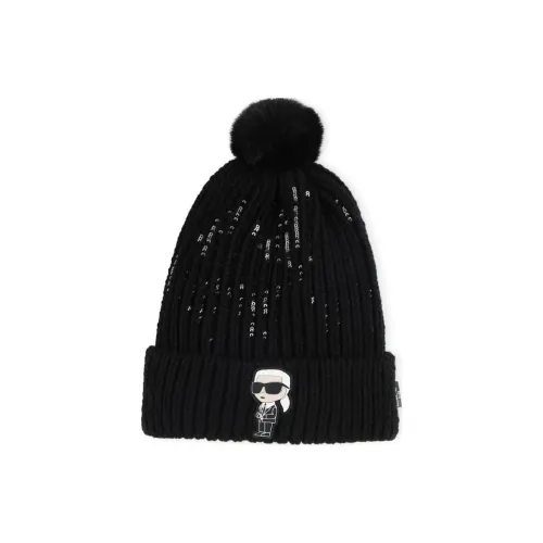 Karl Lagerfeld Полиамид Акрил Шерсть Эластан Шапки-бини Детский Черный