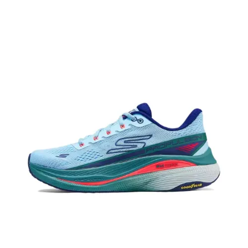 Skechers WOMEN'S GO Series Низкий Топ Повседневные Беговые Кроссовки Женские Светло-Синий