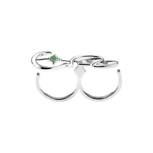 WEALTHYBOO Кольца с медным покрытием и родием женские