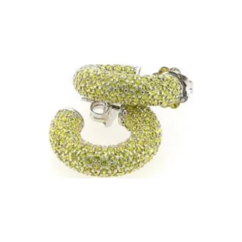 AMINA MUADDI Серьги с камни женские зеленые