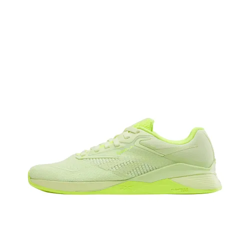 Кроссовки Reebok для тренировок, низкий топ, неоновый зеленый, женские