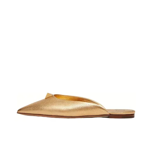 Valentino Roman Stud Домашние тапочки Женские Золотые
