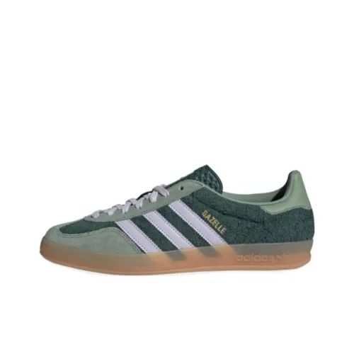 Adidas Originals GAZELLE INDOOR Устойчивые к истиранию MID Скейтборд Кроссовки Унисекс Зеленый