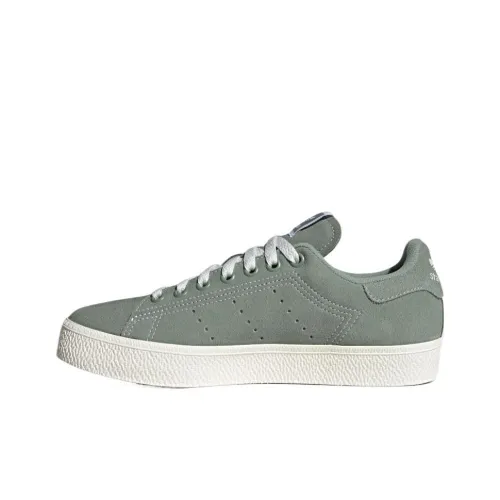 Adidas Slip-resistant Abrasion-resistant Lightweight Coating MID Top Casual Shoes Women's Green Adidas Противоскользящий Устойчивый к истиранию Легкий покрытие MID Топ Повседневная обувь Женская Зеленая