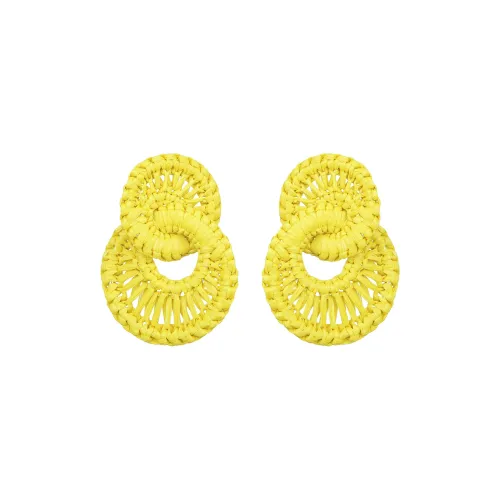 Серьги Social Talent из рафии женские