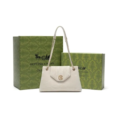 BETTINA VIVIAN ПУ (полиуретан) Сумка через плечо Стандартная Женская Бежевая Абрикосовая