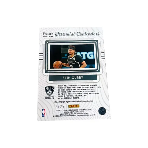 PANINI 22 23 Нетс Seth Curry Optic Signature Orange Fold Basketball Card Card Product Access Sports Cards 1 Pack