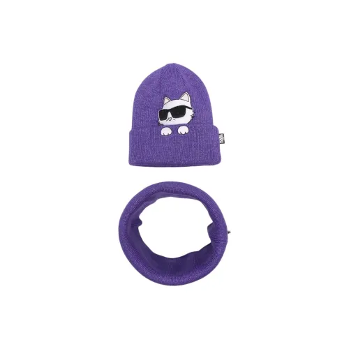 Karl Lagerfeld Хлопок Шапки-бини Детский Фиолетовый