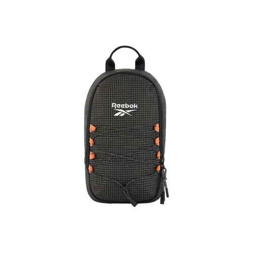 Reebok Сумка через плечо Sling сумка среднего размера унисекс черная зеленая