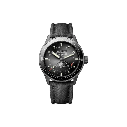 BLANCPAIN Автоматический Механический Часы Мужские 43,6 мм Черные