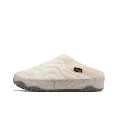 Teva Устойчивые к истиранию противоскользящие домашние тапочки для женщин цвет экрю