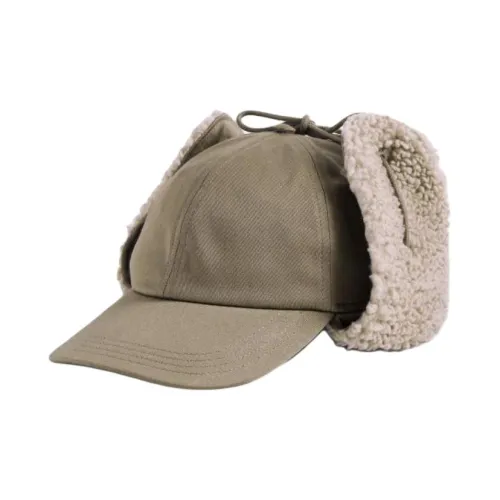 Burberry Смесовая шерсть Шапка-ушанка Мужская Зеленая