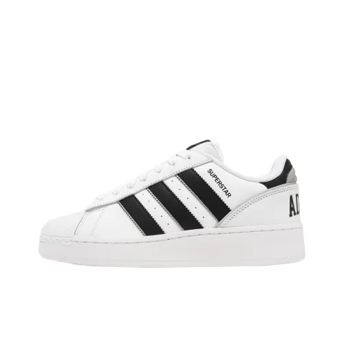 Adidas Slip-resistant Abrasion-resistant Lightweight Coating MID Top Casual Shoes Unisex White Black Adidas Противоскользящий Устойчивый к истиранию Легкий покрытие MID Топ Повседневная обувь Унисекс Белый Черный