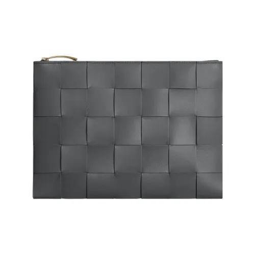 Bottega Veneta Кожа Клатч Средний Женский Грозовый Серый