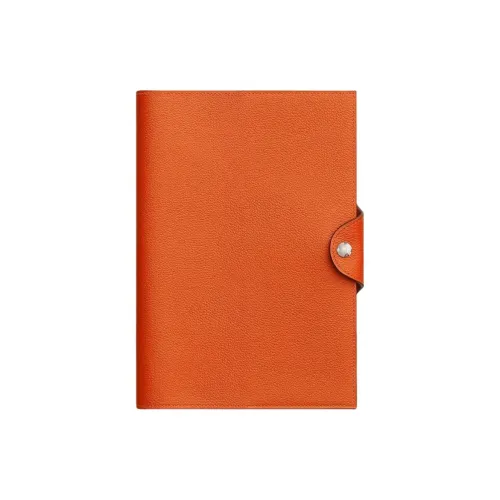 HERMES Ulysse Кожа Evercolor Сумка Аксессуар Женский Пламя Оранжевый