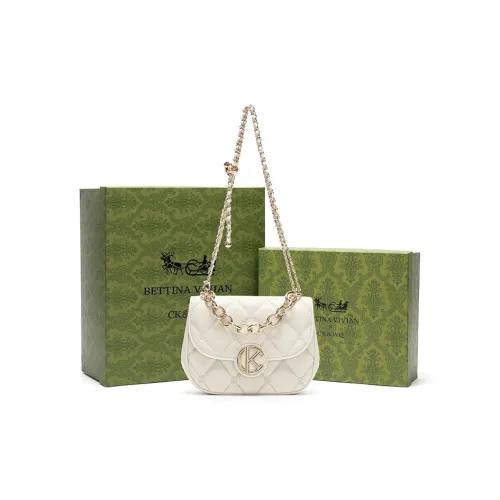 BETTINA VIVIAN ПУ (полиуретан) Сумка через плечо Стандартная Женская Белая