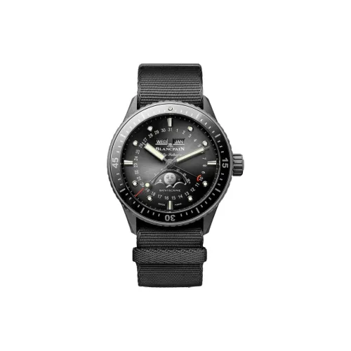 BLANCPAIN Автоматический Механический Часы Мужские 43,6 мм Черные