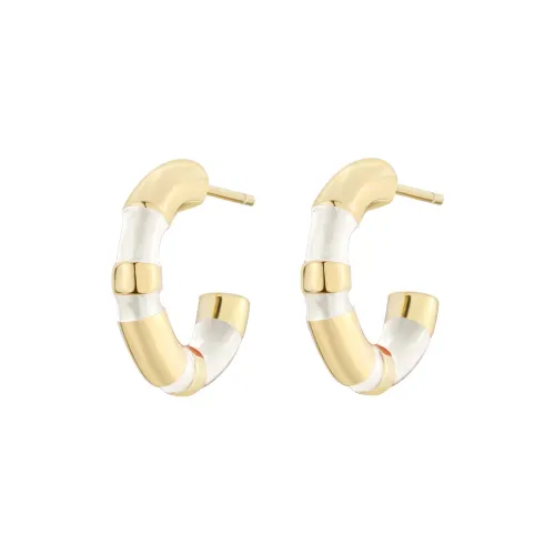 Серьги-гвоздики Social Talent из меди с холодной эмалью из серебра 925 пробы женские