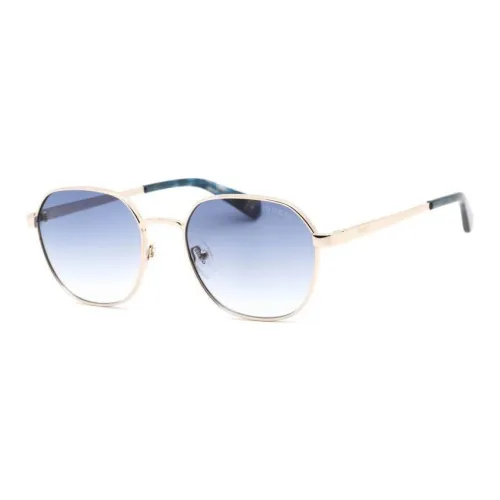 GUESS Металл OVAL SUNGLASSES Унисекс Золотой