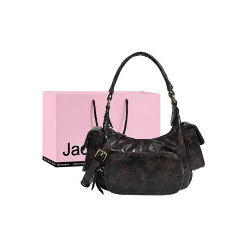 Jade En Plus ПУ (полиуретан) Сумка Сумка через плечо Стандартная Женская Темно-кофейный Абрикос