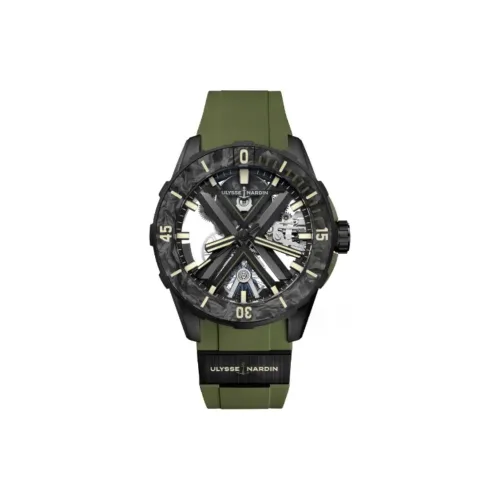 ULYSSE NARDIN Автоматический Механический Часы Мужские из Коллекции Diving 44 мм Скелет