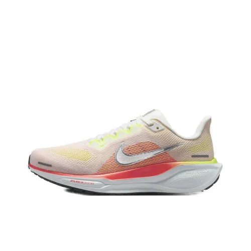 Nike Pegasus 41 Амортизация Износостойкий Низкий Топ ReactX Пена Бег на длинные дистанции Обувь Женская Яркая Темно-красная