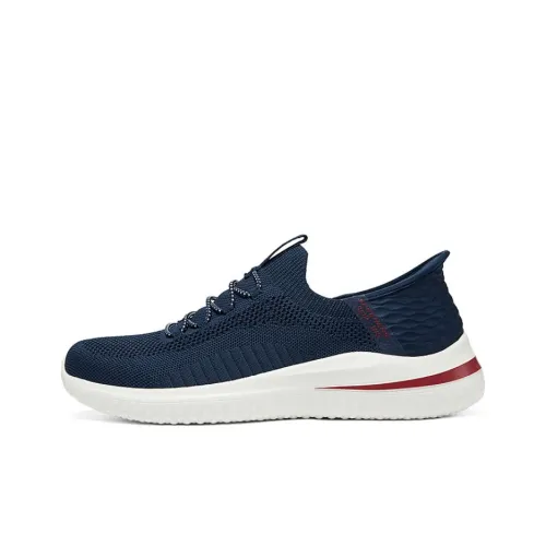 SKECHERS MENS USA Низкий Топ Casual Мужской Синий