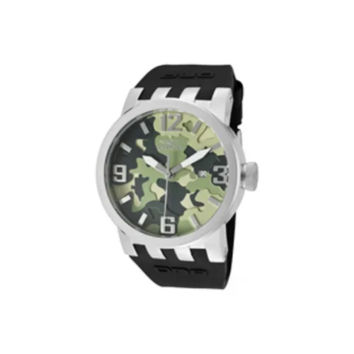 INVICTA DNA Men Collection Мужские часы Кварцевый механизм Силиконовый ремешок 46 мм Зеленый циферблат Мужские часы