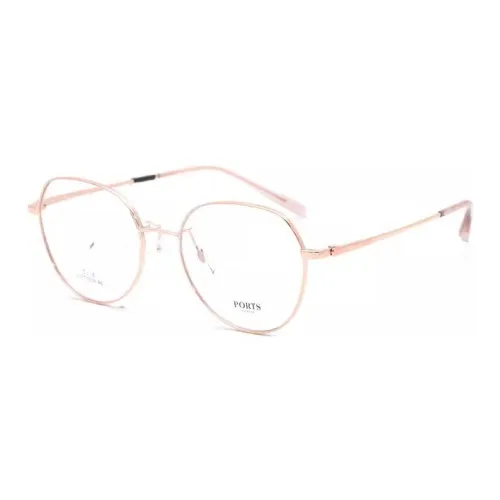PORTS Титан Нерегулярная форма Оправы для очков Женские Розовый
