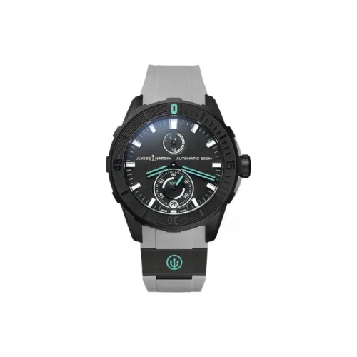 ULYSSE NARDIN Автоматический Механический Часы Мужские из Коллекции Diving 44 мм Черные