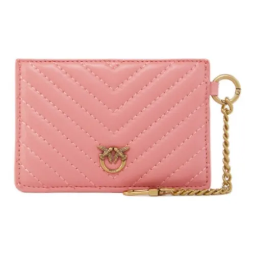 PINKO Лоскутное шитье кожа наппа держатель для карт женский светло-розовый