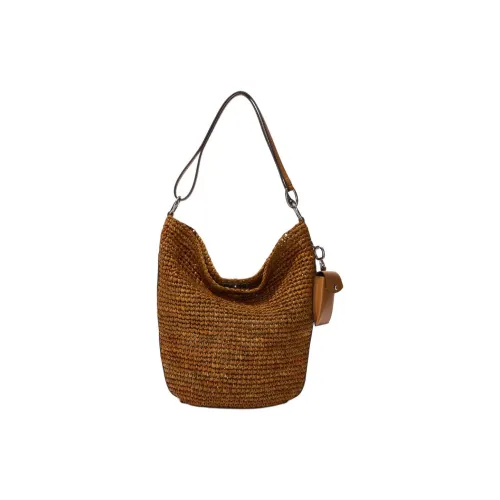 PROENZA SCHOULER Естественный Рафия Crossbody Сумка Сумка через плечо Женская Коричневая