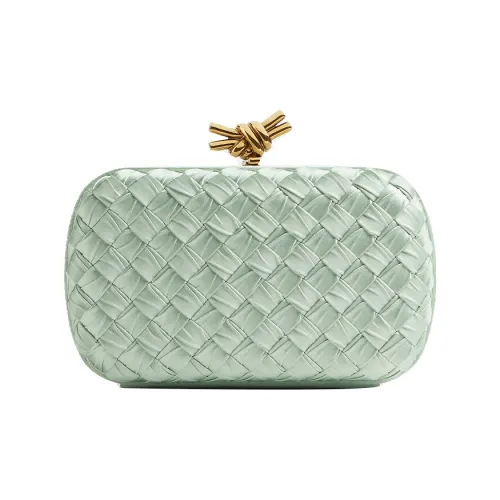 Bottega Veneta Вискоза и Шелковый Клатч Женские Seafoam