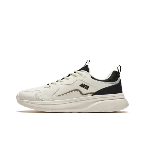 ANTA Life Collection Повседневный Низкий Топ Айвори Белый/Черный Мужской