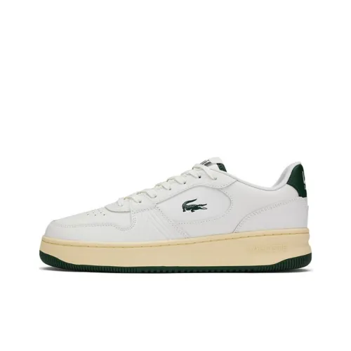 Кроссовки для скейтбординга LACOSTE Collaboration Slip Resistant Abrasion Resistant Low Top Мужские Экрю Темно-зеленый