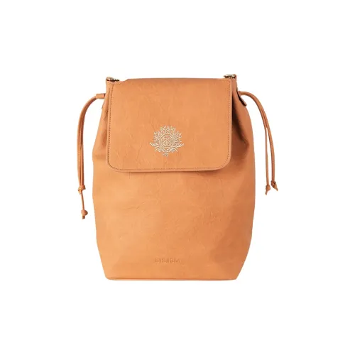 SISISM ПУ (полиуретан) Рюкзак Сумка Сумка через плечо Сумка через плечо Средний Женский Пшеница Имбирно-желтый