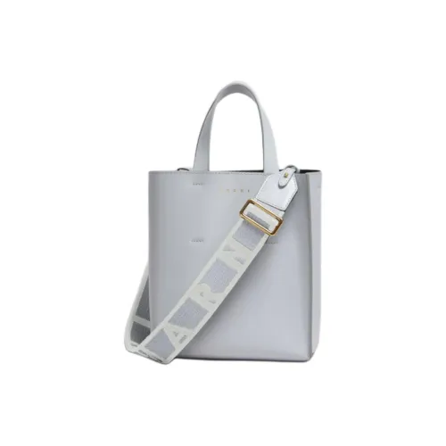 MARNI Museo Телячья кожа Сумка через плечо Сумка Мини Женская Серого цвета