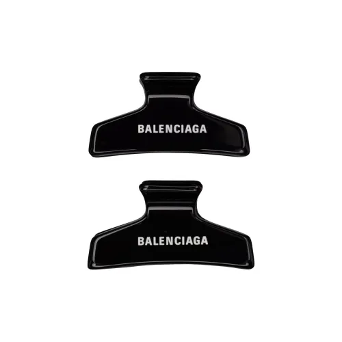 Balenciaga Ацетат Нержавеющая сталь Заколки для волос Женские Черный