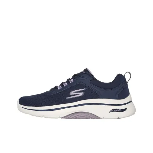Skechers GO WALK Collection Низкий топ Повседневная обувь Женская Темно-фиолетовый Синий